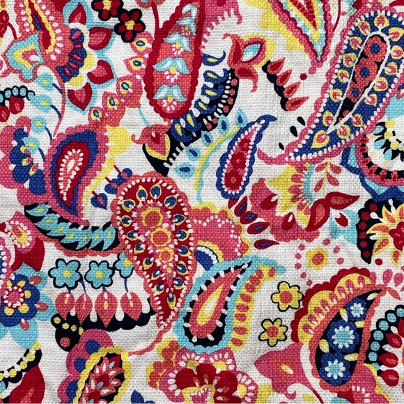 Talbots Pink Paisley A Line Textured Mini Skirt Women's Size 4P - Picture 3 of 12